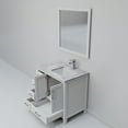 thumbnail image 6 of Lexora Home Jacques 36" Carrara Marble Top Single Vanity in White, 6 of 9