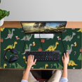 thumbnail image 4 of Long Mouse Pads for Desk,Dark Green Dinosaurs Christmas Pattern Desk Mats on Top Of Desks, Desk Mouse Pad Extra Large with 3mm Non-Slip Base and Stitched Edge for Gaming,Office,Work,Home 47.3"x23.6", 4 of 6