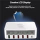 thumbnail image 2 of Methold 818F 6 en 1 rápido Multi-puertos inalámbrico USB C Tipo C Carga rápida QC3.0 Estación de carga de teléfono para Teléfono y Comunicación, 2 of 6
