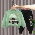 thumbnail image 2 of xaweyi Toddler Baby Boy Clothes Fall Winter Long Sleeve Sweatshirt Pants 2pc for 12M 18M 2T 3T Boy Outfits,Sizes 3-4 Years, 2 of 6