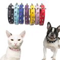 thumbnail image 6 of Small Medium Dogs Adjustable PU Leather Anti-Bite Neck Strap Pet Collar Dog Collars PINK M, 6 of 8