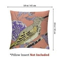 thumbnail image 4 of nygtbtfer Throw Pillow Covers Cases Set of 2 Accent Pillow Covers with Soft Chenille Decorative for Couch Bed Living Room Outdoor Flowers and Birds White, 4 of 7