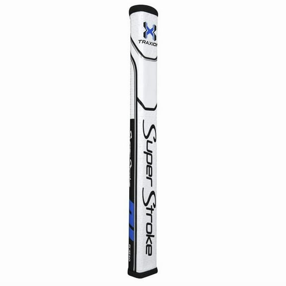 SuperStroke Traxion Flatso 1.0 Putter Grip (Black/Blue/White1.14", 87g)Golf NEW