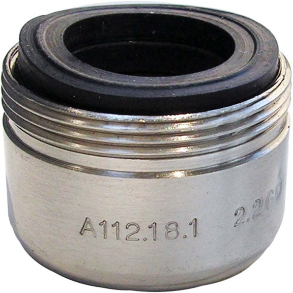 Lasco Fittings Dual Thread Aerator 09-1979 - 2.2 GPM Satin Nickel - Silver