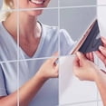 thumbnail image 4 of MERRYHAPY 18Pcs Classic Blue Square Mirror Sticker Decoration for Bathroom and Home, 4 of 6