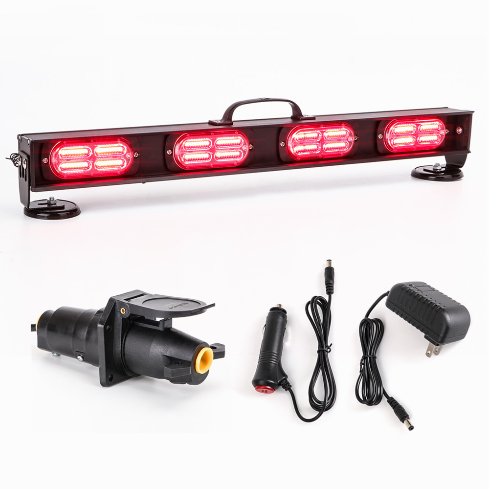 Car Accessories 2X Red LED Warning Light EMERGENCY Roadside Flares
