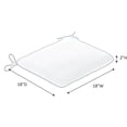 thumbnail image 3 of Casual Cushion Solid Sunbrella Fabric 2-Piece Indoor/Outdoor Seat Pad Cushion, 18"W x 18"L, Cast Royal, 3 of 6