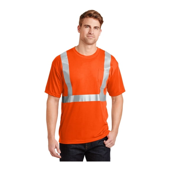 CornerStone ANSI 107 Class 2 Safety T-Shirt | High Visibility Reflective Work Clothing for Men & Women
