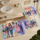 thumbnail image 5 of Juego de 4 cortinas de ducha de Stranger Things con alfombrillas antideslizantes, tapa de inodoro y alfombrilla de baño, cortina de ducha impermeable con decoración de dibujos animados para baño con, 5 of 8