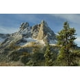 thumbnail image 2 of Majchrowicz, Alan 32x23 Black Ornate Wood Framed with Double Matting Museum Art Print Titled - Liberty Bell Mountain and Early Winters Spires seen from Washington State Pass Overlook, 2 of 4