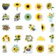 thumbnail image 4 of Calcomanías de vinilo impermeables con forma de girasol, 50 unidades, 4 of 4