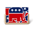 thumbnail image 1 of Estados Unidos el emblema de elefante republicano Pantalla de escritorio fotográfica de madera, 1 of 4