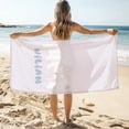 thumbnail image 2 of Personalized Custom Beach Towel - Microfiber Pool Swim Travel Large Soft Customized Name Towel (30"x60"), 2 of 9