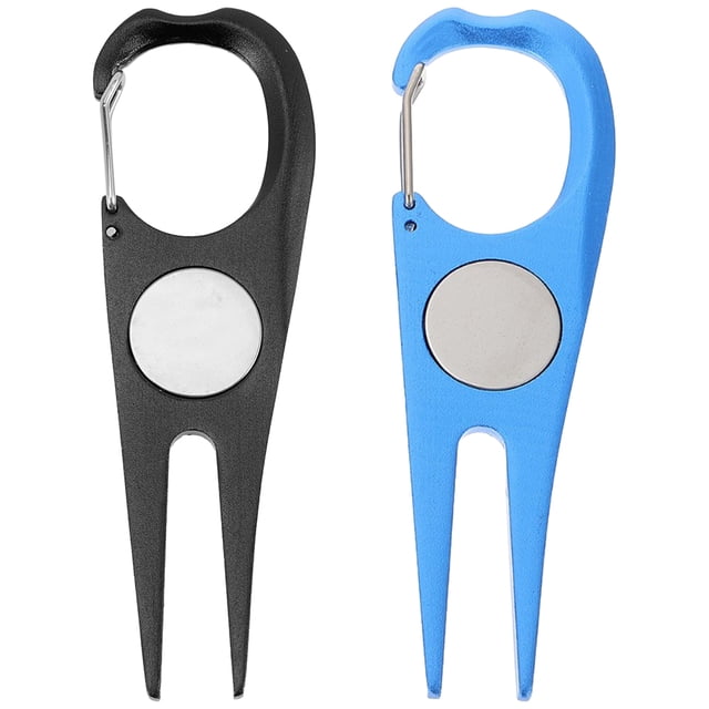 Miangastore 2 Pcs Outils de Réparation de Golfs Divot Fourche Outil de Réparation de Golfs Divot Léger Outil de Réparation de Gazon