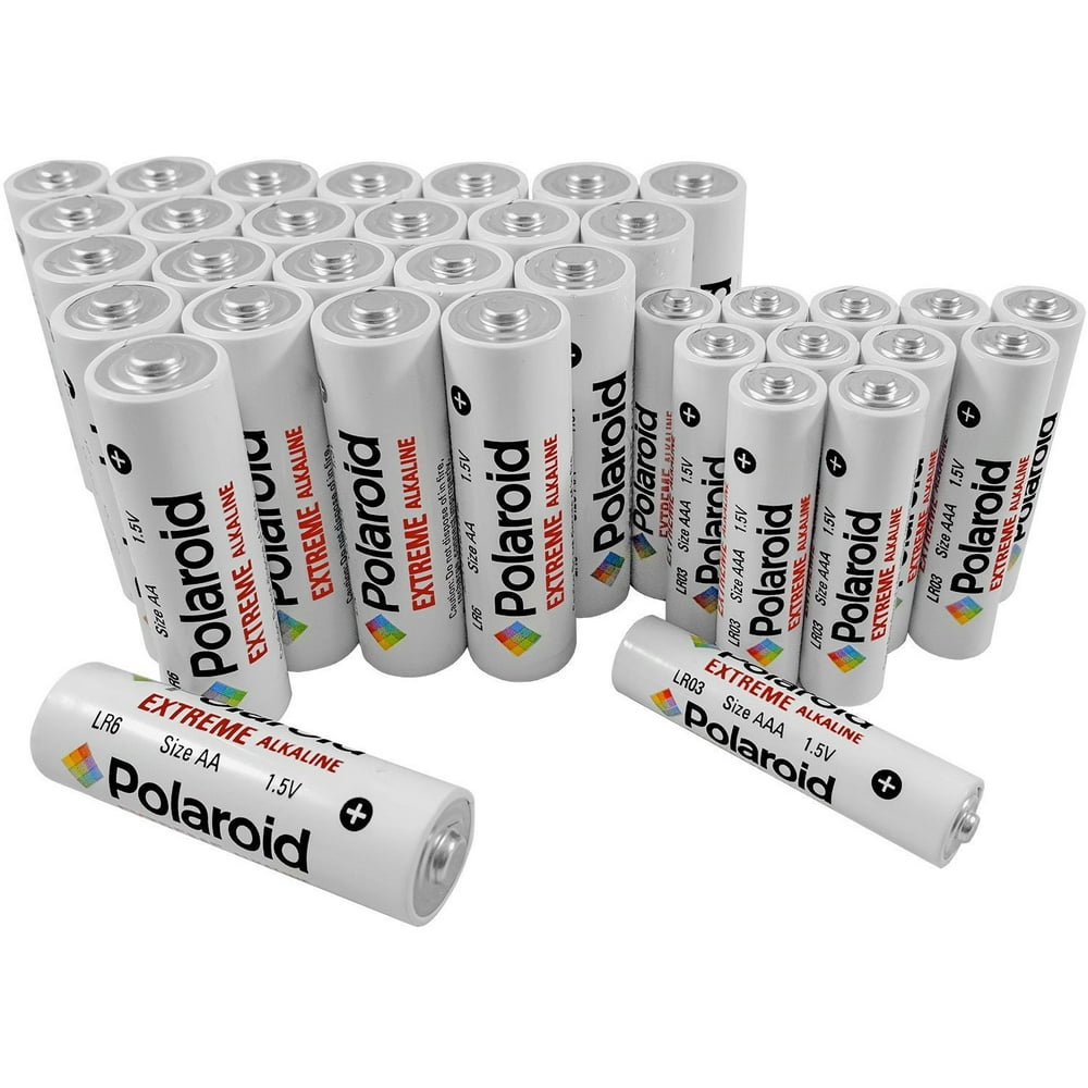 Polaroid 24 AA and12 AAA Extreme Alkaline Batteries (36 Combo Pack