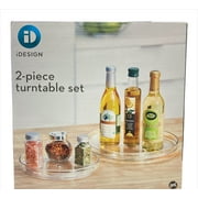 iDesign Linus Turntable Organizer, Set of 2, Clear (9" and 11")