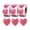 Laser purple pink, variant on 3 Rolls 1inch Love Labels for Valentine’s Day, Envelopes, Crafting, Scrapbooking