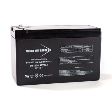 Bright Way 12Volt 7 Amp Hour Battery with F2 Terminal