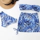 thumbnail image 4 of Traje de baño con tiras cruzadas para mujer con almohadilla en el pecho sin aros Estampado de leopardo Cómoda falda de bikini con tiras Traje de tres piezas OAVQHLG3B Store  lin121212, 4 of 4