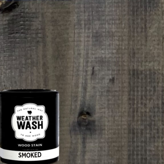 1 Qt. Weather Wash Smoked Aging Wood Stain, Water-Based, Interior (32 oz)