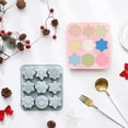 thumbnail image 6 of Snowflake Christmas Silicone Mold 9 Cavity 9 Shapes for Holiday Soap Chocolate Cocoa Bomb Ice Candy Oreo Covered Jello Xmas Winter Wax,Oven Safe Baking Frozen Moulds DIY Candle Craft Set, 6 of 6