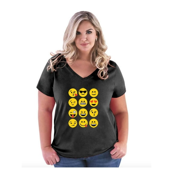 Normal is Boring - Women's Plus Size V-neck T-Shirt, up to Size 28 - Emoji Group