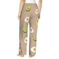 thumbnail image 3 of Balery Egg and Avocado print Women's Pajama Pants,Ultra Lightweight Pjs,Lounge Pant-Large, 3 of 9