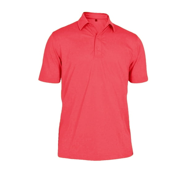 Monterey Club Men's Point Collar Light Weight Pique Solid Golf Polo Shirt #3670
