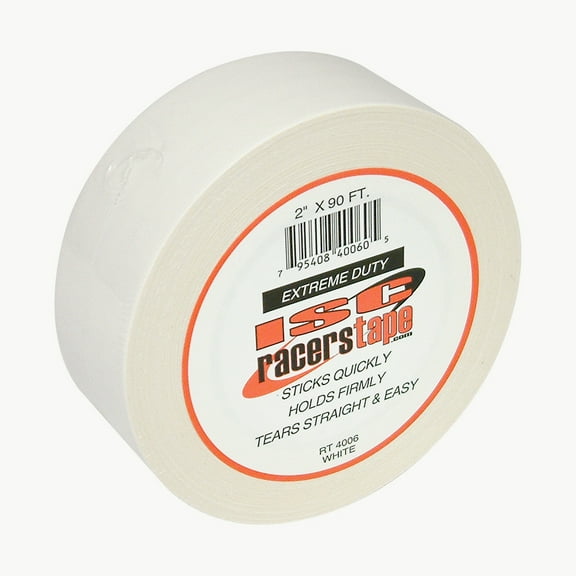 ISC Extreme-Duty Racer's Tape: 2 in x 30 yds. (White)