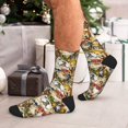 thumbnail image 7 of Pofeuu Watercolor Dogs Print Crew Socks, Adult Running Hiking Socks for Youth and Adult, 7 of 7