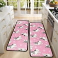 thumbnail image 4 of Kitchen Rugs Sets Of 2,Pink French Bulldog Love Heart Anti Fatigue Kitchen Mat Rugs Non Slip Washable,Decorative Kitchen Floor Mats for Kitchen,Sink,Laundry,17"x47"+17"x47", 4 of 5