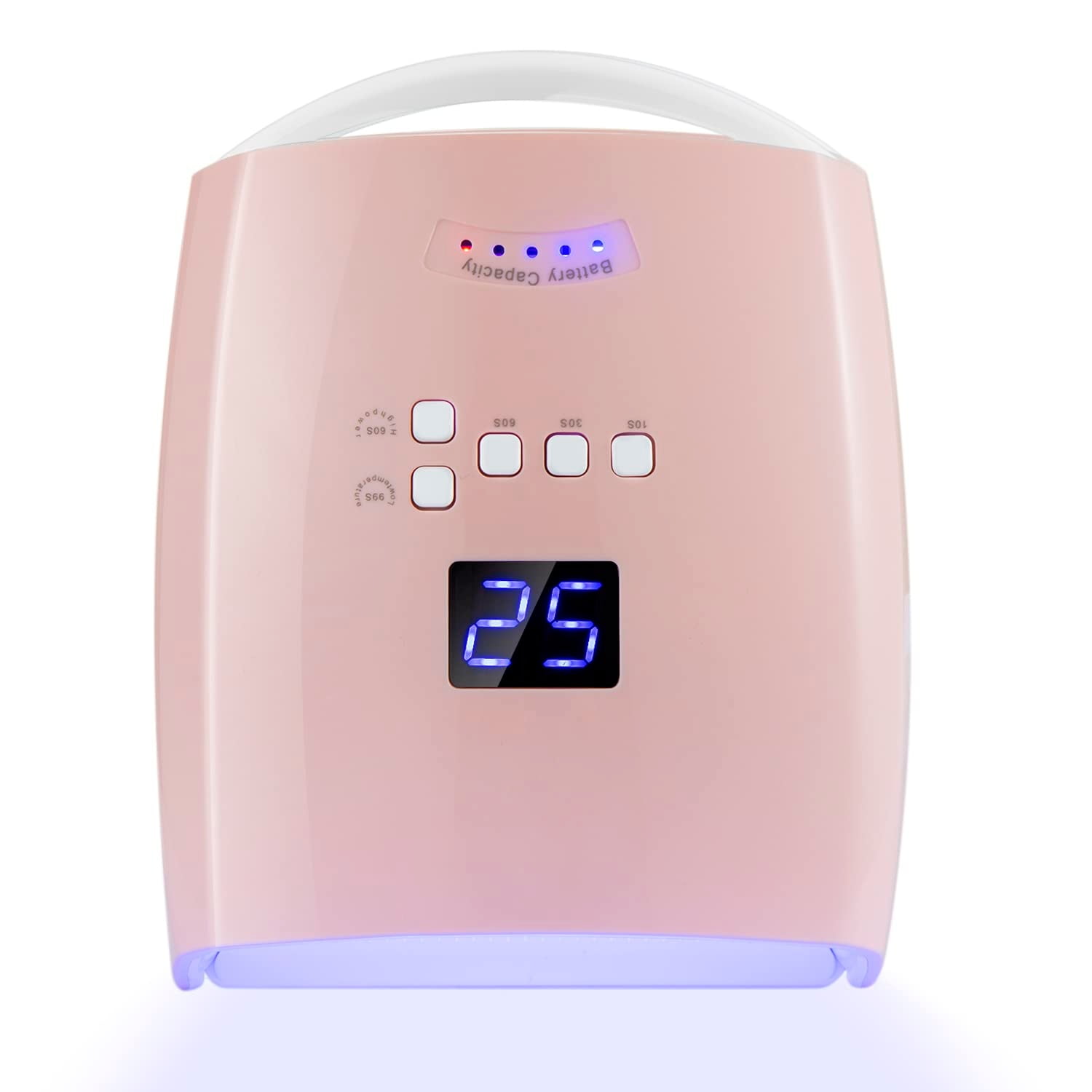 48W Rechargeable UV LED Nail Lamp,Cordless Professional Gel Nail Art Lights Manicure Tools for Home and Salon