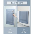 thumbnail image 3 of SIXHOME Blue Bathroom Rugs Absorbent Quick Dry Bath Mat Non Slip Bath Rug with Rubber Backed Bath Mat for Bathroom Floor Low Profile Dirt Resistant Shower Rugs for Bathroom Sink Bathtub 24"x48", 3 of 8