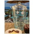thumbnail image 4 of HomeRoots 2.5 Quart Clear And Blue Swirl Acrylic Pitcher, 4 of 8