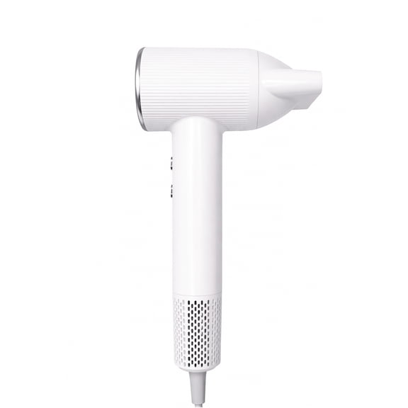KENZZI Salon Pro Ionic Hair Dryer, 1300W High-Speed 110,000 RPM Brushless Motor with LED Display, White