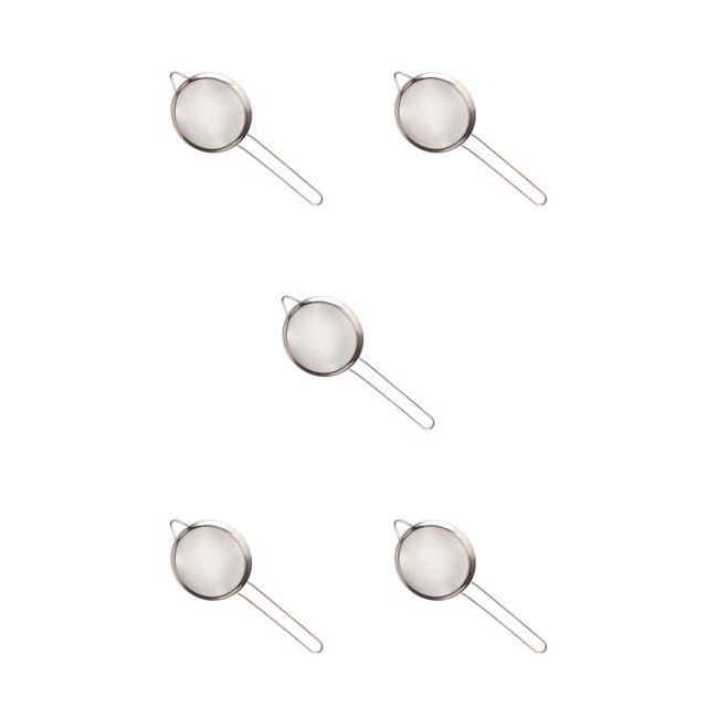 Tamiz de harina Cateissary colador de Acero inoxidable 5Conjunto Diagonal de 10CM