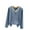 Blue, variant on ShiShine V Neck Thermal Plush Lined Underwear Top for Women Long Sleeve Layer Undershirts for Cold Weather