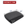 thumbnail image 5 of KBH Center Console Cover for 2015-2020 Ford Edge, Middle Console Lid Protector Cushion Pad, Black Leather Trim Interior Accessories, 5 of 7