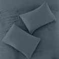 thumbnail image 2 of Modern Threads - Down Alternative Brushed Microfiber - Elegant All Season Bedspread Set - Includes Comforter, Shams, & Decorative Pillow - Luxurious Bedding - Denim, King, 2 of 7
