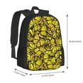 thumbnail image 3 of Vsdgher Yellow Butterflies Print Backpack for Women Men School Bookbag with Laptop Compartment for College Work Travel, Simple Fashion Casual Daypack, Fit 15" Laptop, 3 of 8