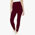 thumbnail image 3 of Yoga Workout Maternity Leggings Over The Belly Pregnancy Athletic Pants Stretchy Buttery Soft Activewear Wine, S, 3 of 6