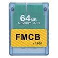 thumbnail image 1 of 【64MB V1.966 Azul Transparente】Tarjeta Memoria PS2 8MB/16MB/32MB/64MB/FMCB Tarjeta Memoria MCboot V1.966 (64MB Azul, 1 of 9