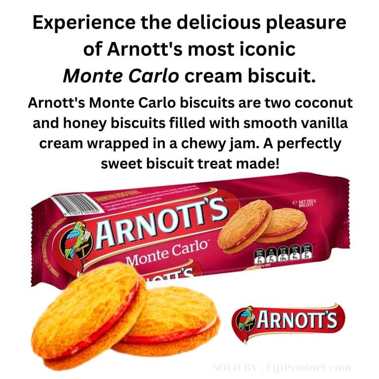 Arnott's Sampler Pack - Tim Tam Original, Lemon Crisp, Monte Carlo