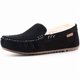 thumbnail image 1 of wonima44 Women's Sheepskin Moccasin Slippers Cow Suede Memory Foam Driving Style Loafers, 1 of 1