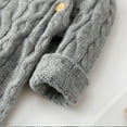 thumbnail image 5 of Odeerbi 2025 Newborn Baby Boy Girl Winter Button Sweater Knitted Jumpsuit Romper Warm Outfits, 5 of 9