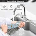 thumbnail image 6 of Coolnut Christmas Gnomes Sink Splash Guard for Faucet 2 Packs Faucet Absorbent Mats, Snowflakes Faucet Handle Drip Catcher Quickly Drying Mat for Kitchen Counter Bathroom, 14.9"x5.5", 6 of 7