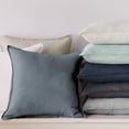 thumbnail image 2 of Levtex Home - 100% French Flax Linen - 20 x 20in. Decorative Pillow Cover (Set of 2) - French Flax Washed Linen - Natural - Pillow Cover Size (20 x 20in.), 2 of 3