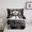 Grey White, variant on Feelyou Merry Christmas 01, Gold Bell Twin Comforter Sets, Glitter Stars Dots Print Reversible Bedding Set, Lightweight Room Decor,2-Piece