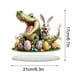 thumbnail image 3 of Fiudx Adorno de Huevo de Pascua, Decoración Acrílica Artesanal, Diseño Hueco, Ambiente Festivo, Centro de Mesa o Estante, Decoración de Pascua para El Hogar o La Oficina, Detalles Tallados Únicos, 3 of 6