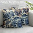thumbnail image 3 of Pratyus Flowers Leaves Wallpaper Modern Rustic Decorative Pillow Cases Short Plush 1PC 18x18in, 3 of 5